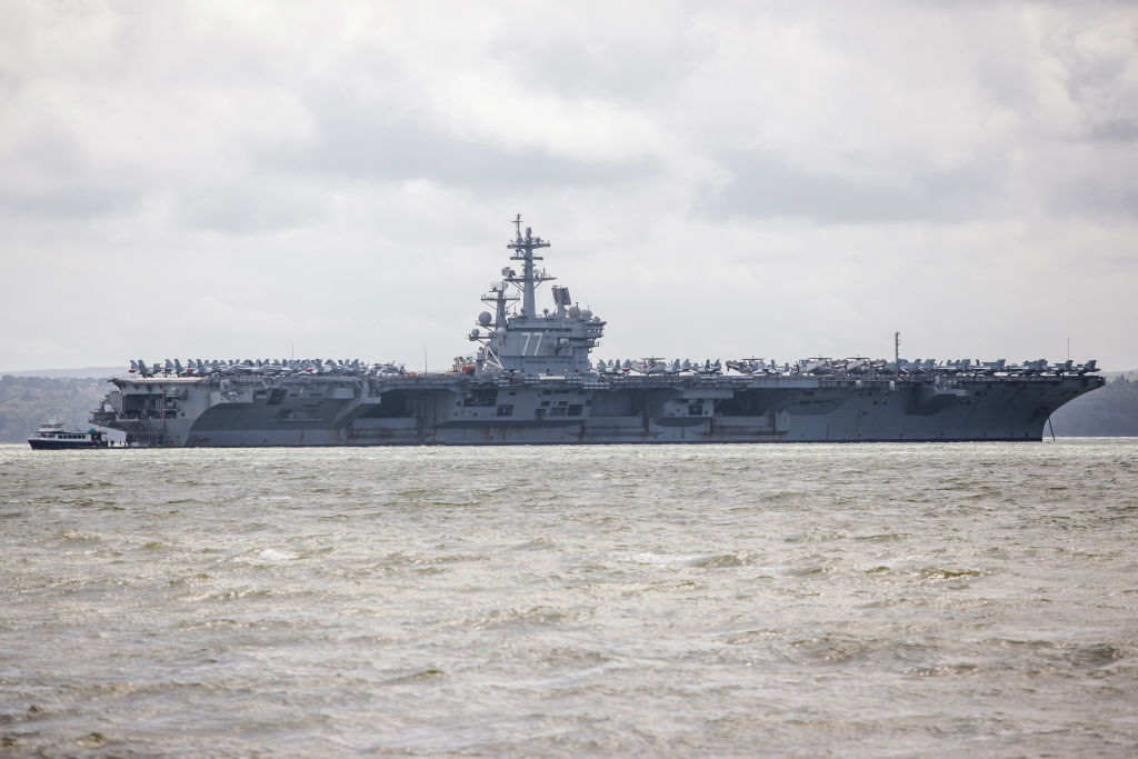 USS George H.W. Bush in England