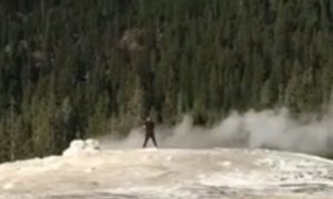 Man Arrested After Video Shows Him Walking on Yellowstone National Park Geyser