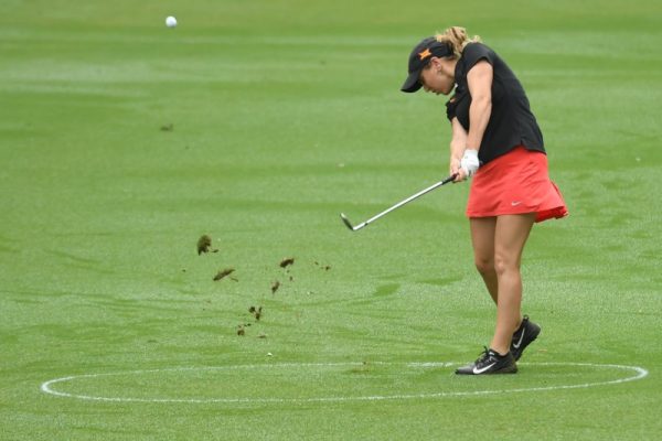 Celia Barquin Arozamena at a golf tournament