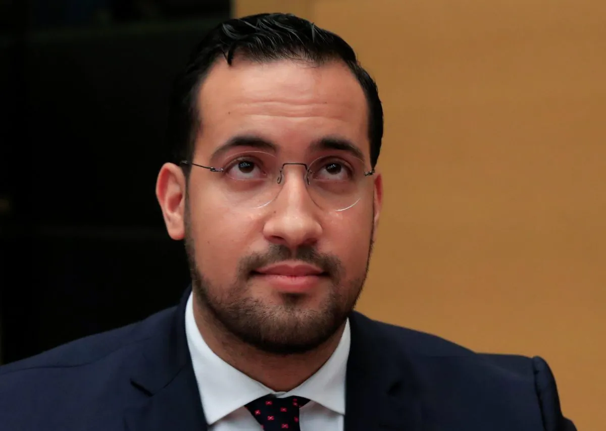 Alexandre Benalla, French President Emmanuel Macron's former senior security officer, attends a hearing by senators from France's upper house at the Senate in Paris on Sept. 19, 2018. (Reuters/Gonzalo Fuentes)