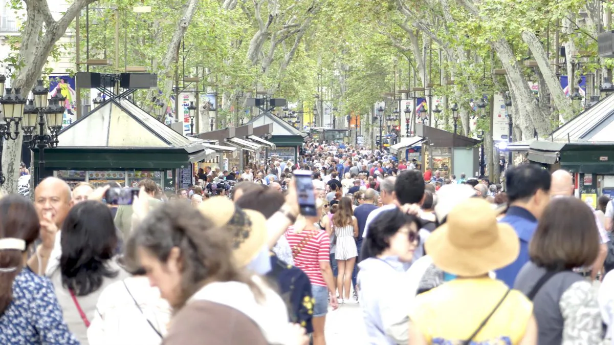 La Rambla boulevard, a favorite among tourists, in Barcelona, Spain, on Sept. 9, 2018. (Anna Llado/Special to The Epoch Times)
