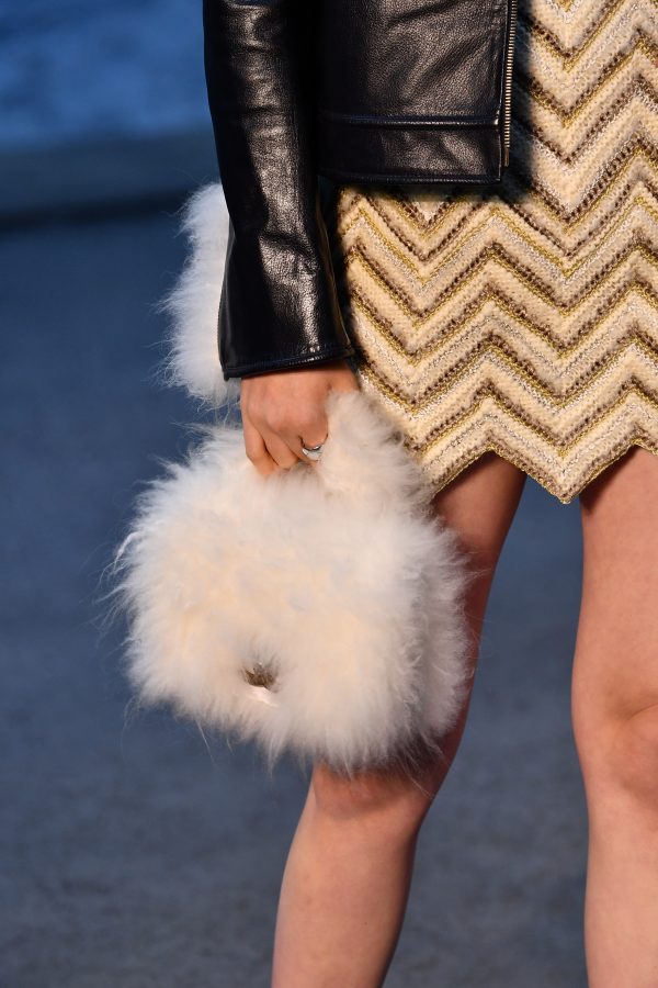 Fur bag in Paris