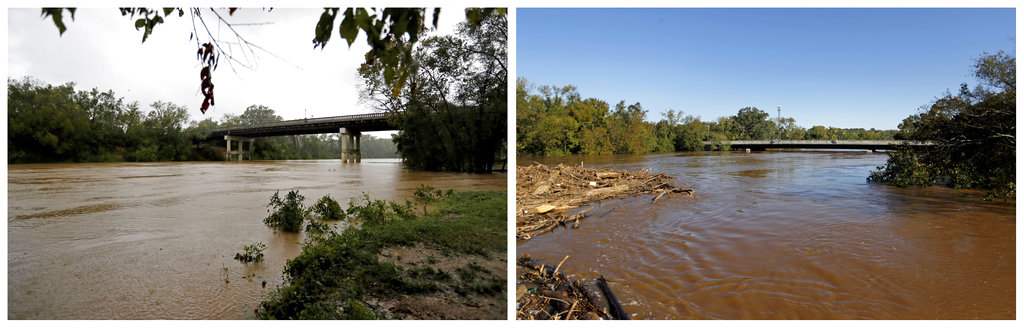 Cape Fear River floods from Florence