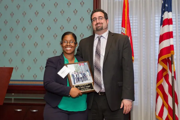 Shaliyah Ali (L) at Workforce Opportunity Services. (Courtesy of Workforce Opportunity Services/Shaliyah Ali)