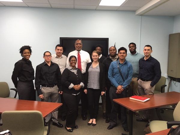 Shaliyah Ali with her coworkers