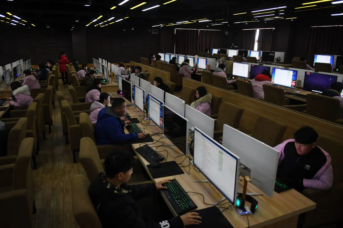 Students sit an exam in a computer room at a technical school in Jinan, in China's eastern Shandong province on Jan. 29, 2018. (BAKER/AFP/Getty Images)