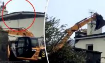Hero Neighbors Use Backhoe to Keep Roof From Blowing Away in Storm Ali