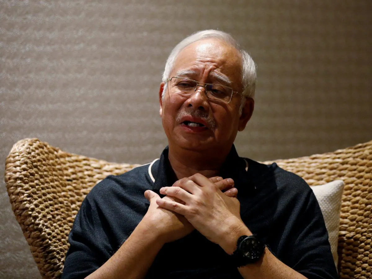 Malaysia's former prime minister Najib Razak speaks to Reuters during an interview in Langkawi, Malaysia June 19, 2018. (By Edgar Su/Reuters)