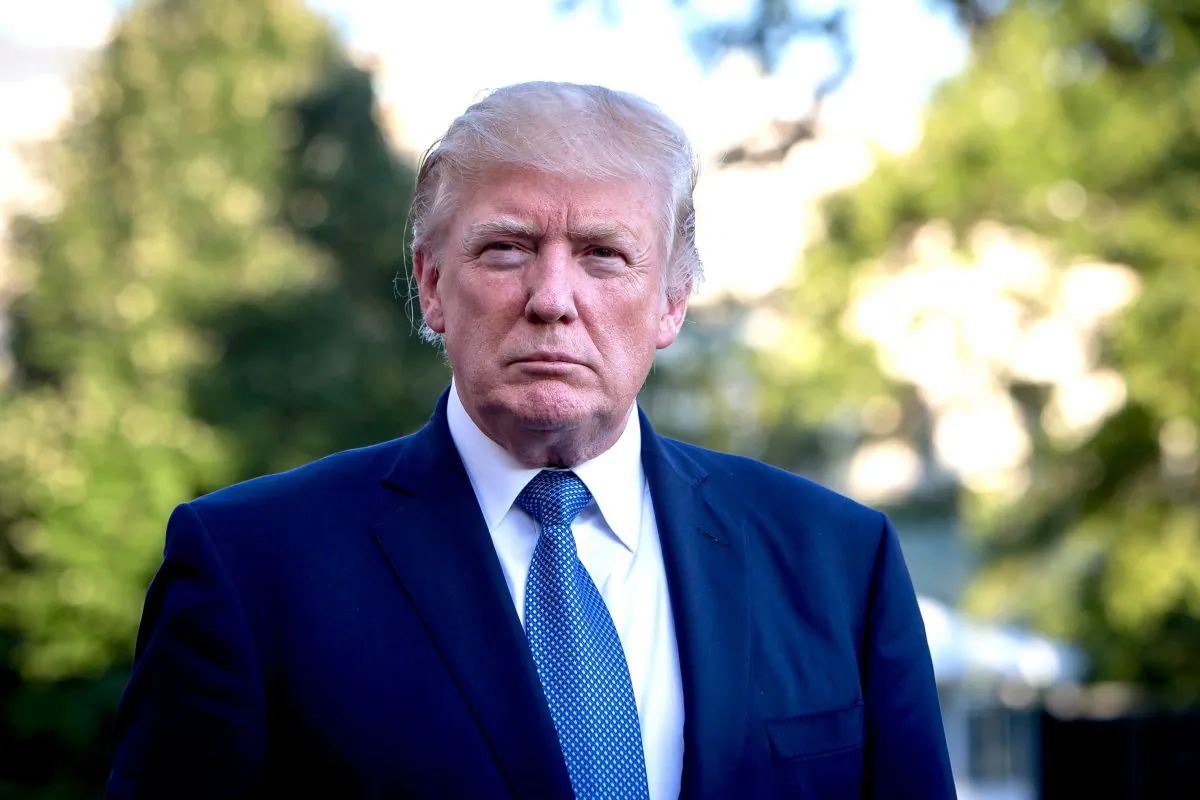 President Donald Trump at the White House on Sept. 24, 2017. A declassification order of documents related to the Russia investigations and the spying on the Trump campaign has given him significant leverage. (Samira Bouaou/The Epoch Times)