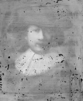 UV image of possible self-portrait by Rembrandt