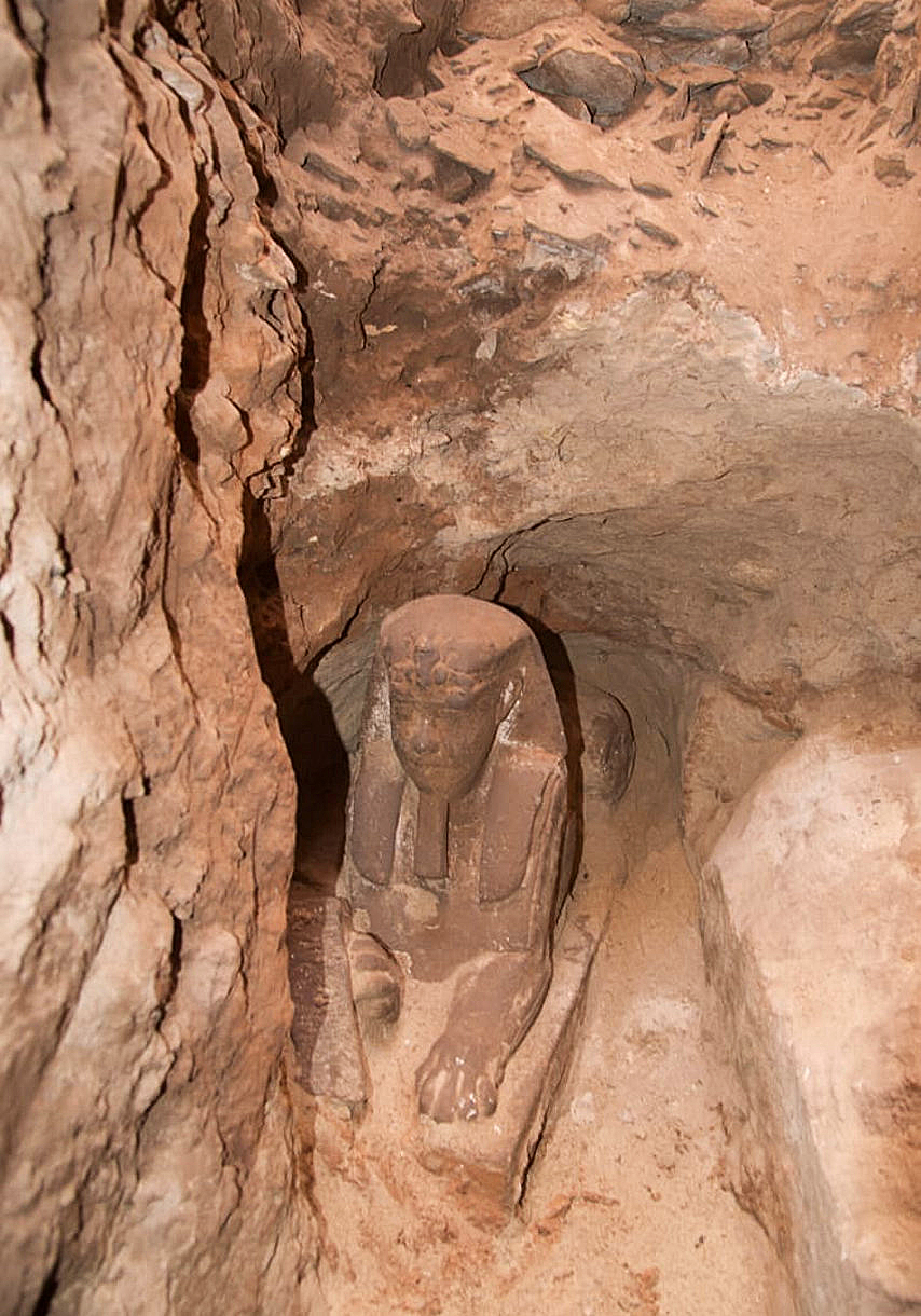 sandstone statue of Sphinx