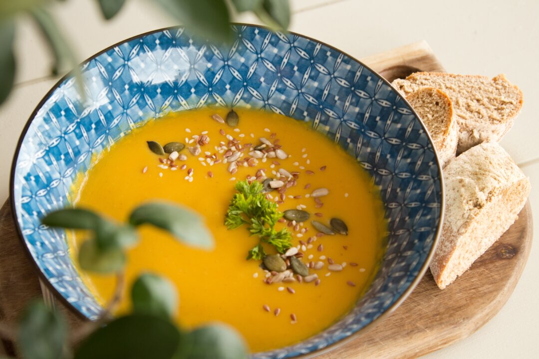 Easy Roasted Butternut Squash, Sweet Potato, and Carrot Soup Recipe