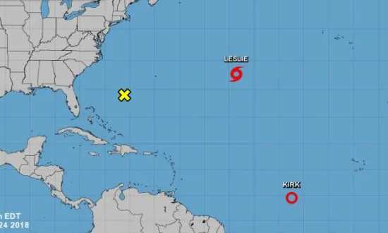 Latest Updates on Sub-Tropical Storm Leslie, Kirk