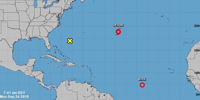 leslie kirk hurricane tropical storm