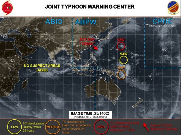 Super Typhoon Trami Explodes in Strength on Its Way to Japan