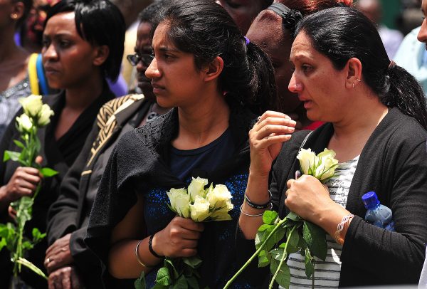Relatives of victims of the Westgate shopping mall attack in Nairobi, Kenya.