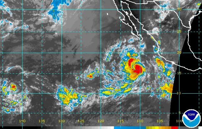 NOAA image of hurricane rosa