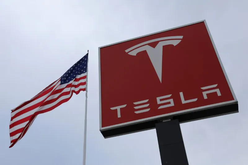 A Tesla charging station is seen in Salt Lake City, Utah, on Sept. 28, 2017. (Lucy Nicholson/Reuters)