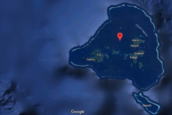 Chuuk Lagoon surrounding Weno Island