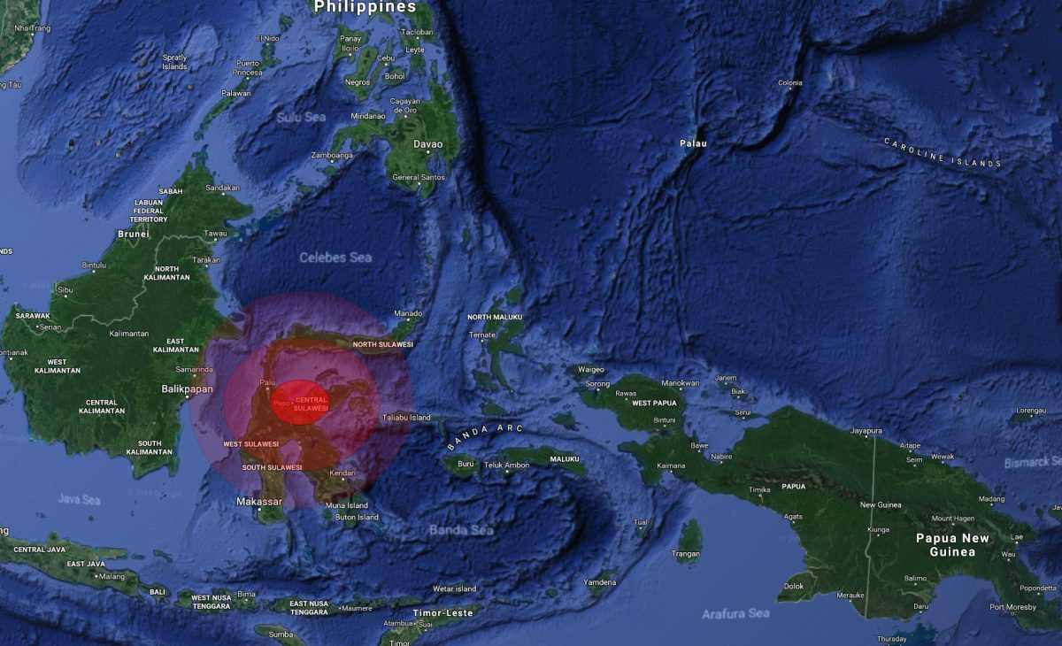 Sulawesi Island, Indonesia was rocked by a tsunami