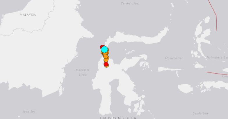 earthquake swarm in indonesia