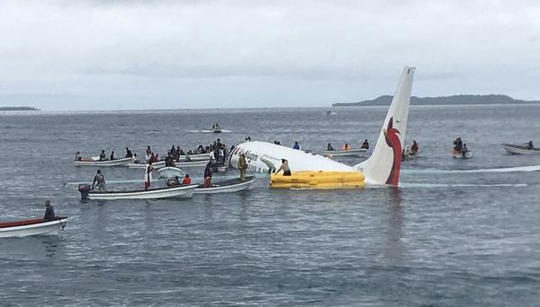 fishing boats plane Air Niugini