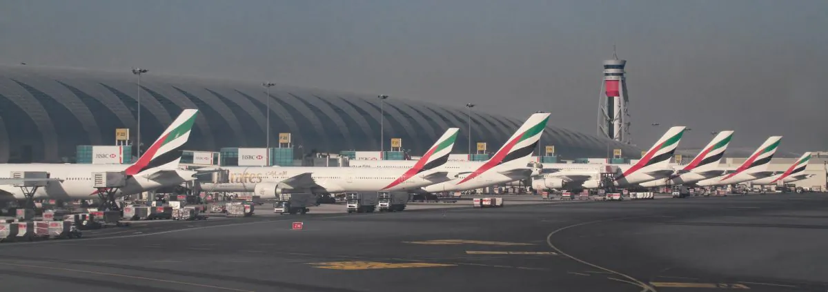 Dubai airport. (Tony Hisgett [CC BY 2.0 (https://creativecommons.org/licenses/by/2.0/)] via Wikimedia Commons)
