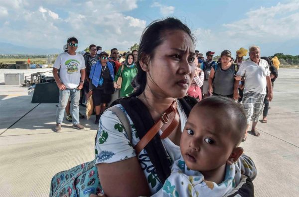Displaced Palu locals