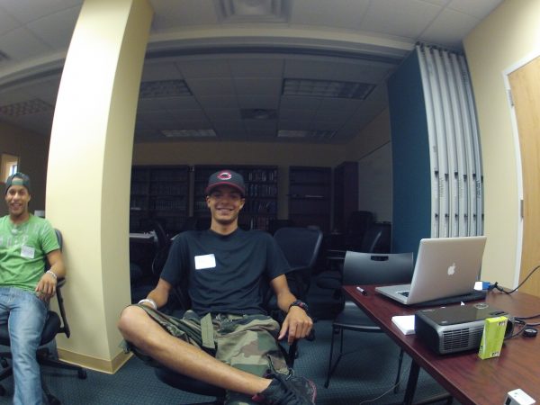 Daniel Aguilar in class