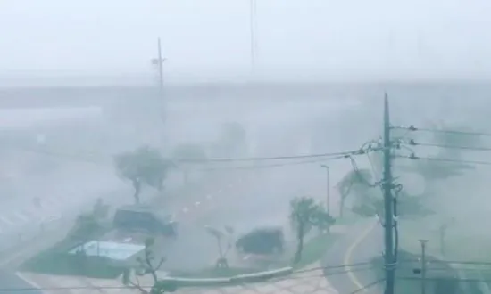 Powerful Typhoon Bears Down on Flood-Battered Japan