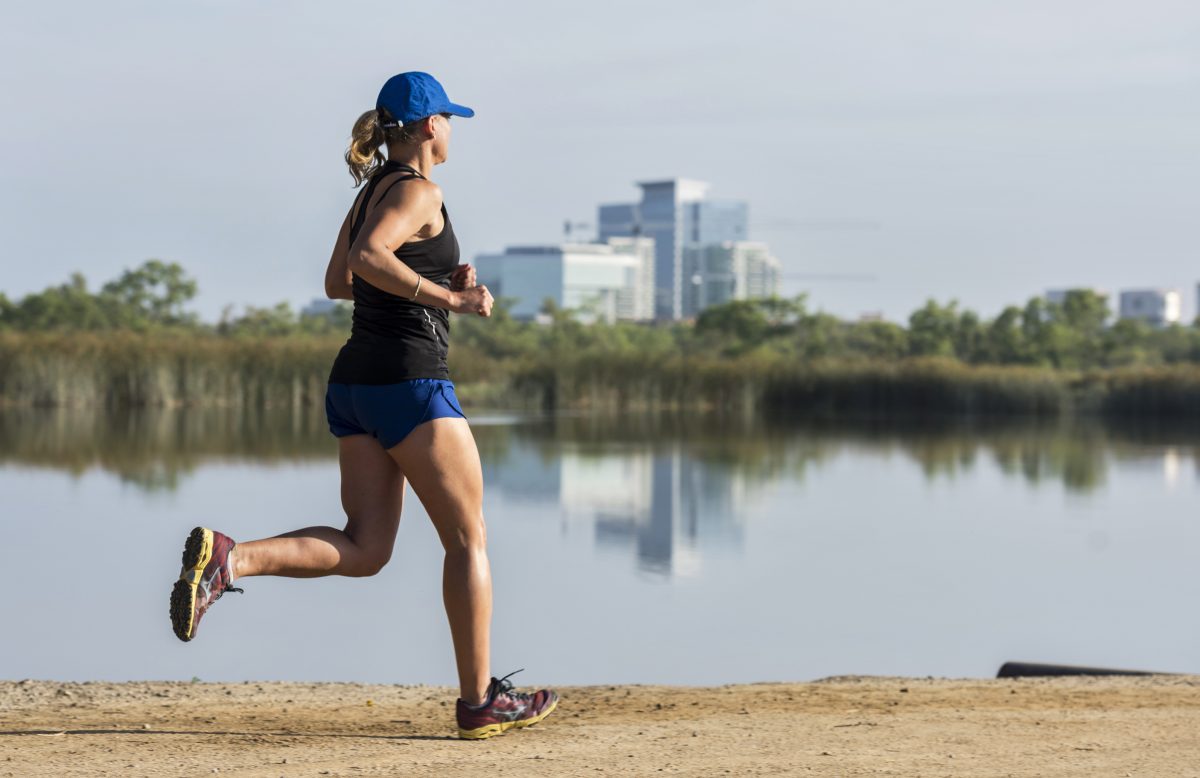 Irvine offers plenty of green parks and nature spots for running, hiking, or simply introspection. Go for a jog along the water. (Courtesy of Destination Irvine)