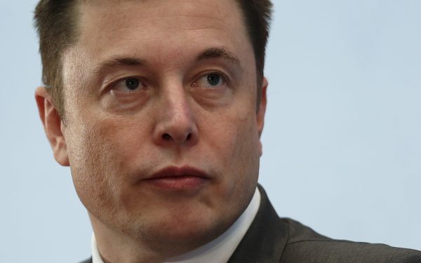 Tesla Chief Musk attends forum
