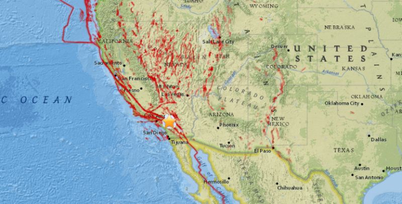 usgs recent california earthquakes