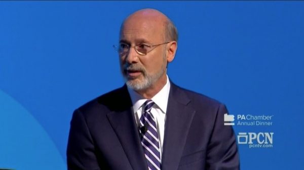 Tom Wolf on stage