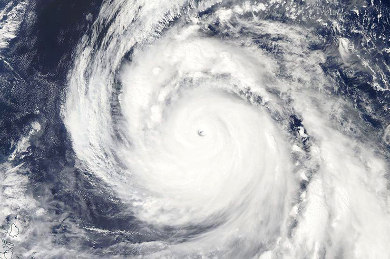 Super Typhoon Kong-rey Blowing Toward Japan