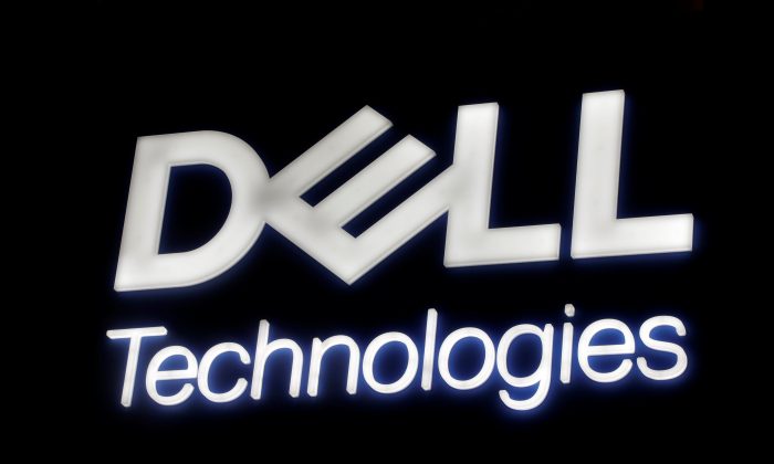 Dell's logo is seen during the Mobile World Congress in Barcelona, Spain, on Feb. 27, 2017. (Eric Gaillard/Reuters)