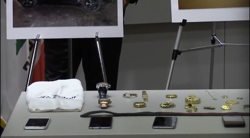 stolen goods on display