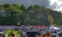 Video: Low-Flying Police Helicopter Sends Tents, Debris Flying