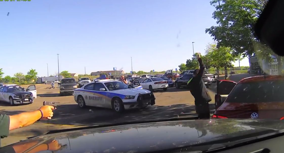 video shows morgan cops shooting colorado suspect