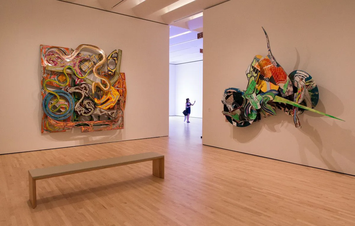 A woman takes a photo inside the San Francisco Museum of Modern Art (SFMOMA) in San Francisco, California, on April 28, 2016. 
(Josh Edelson /Getty Images)