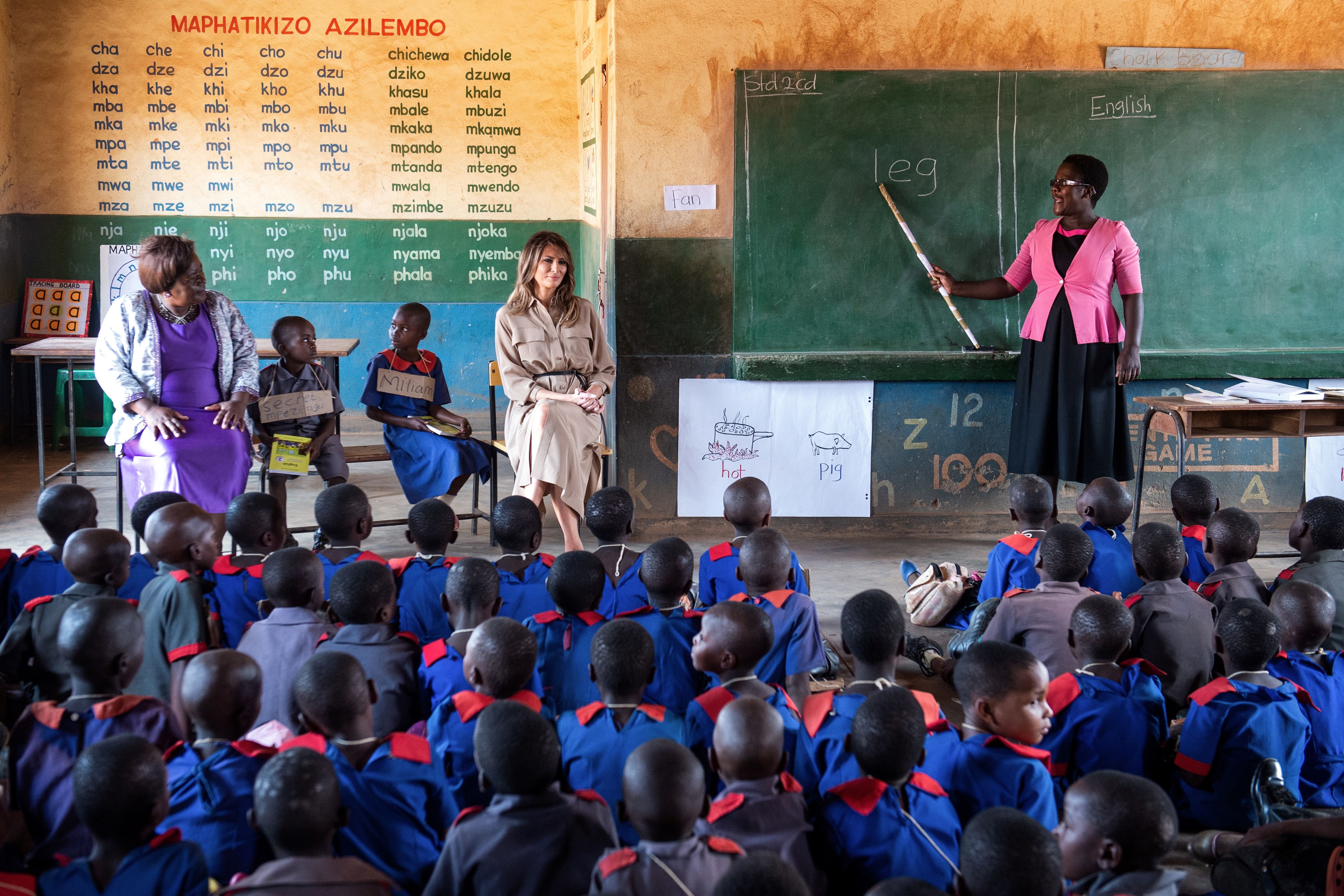 First Lady Visits School in Malawi