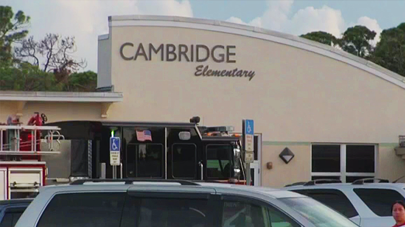 Cambridge Elementary school, site of alleged attack on two students