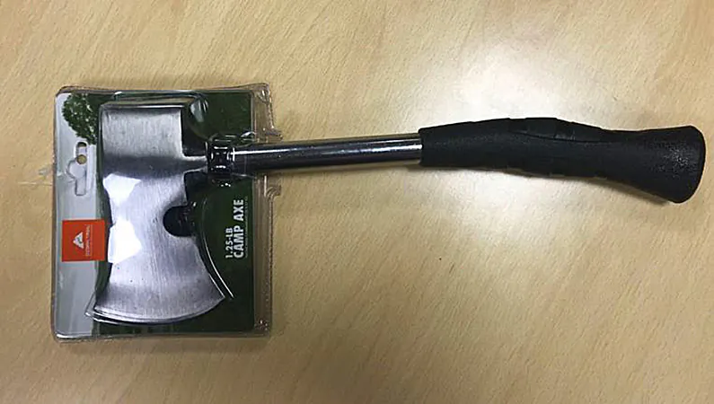 Walmart is recalling 246,000 of these Ozark Trail brand camp axes because the heads can fly off. (US Consumer Product Safety Commission)