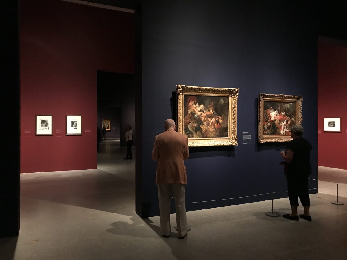 Gallery view of the "Delacroix" retrospective at The Metropolitan Museum of Art on September 12, 2018 (Milene Fernandez/The Epoch Times).