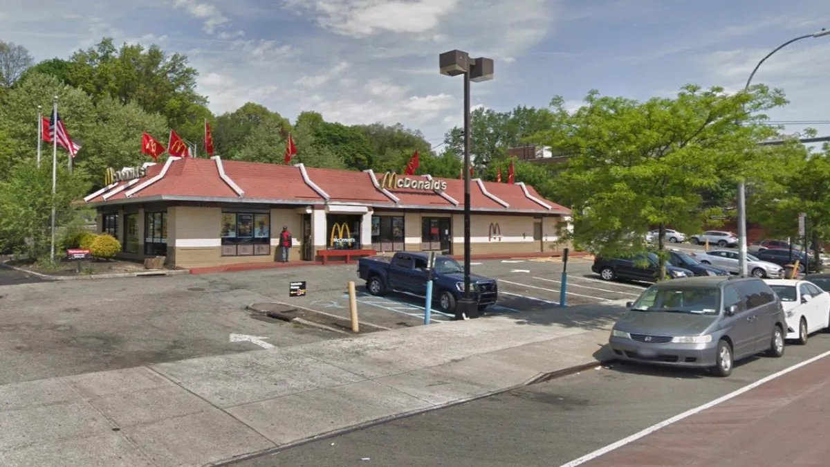 The Webster Avenue McDonald's where Sylvester Zottola was killed, in the Bronx, NY. (Screenshot via Google Maps)