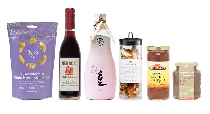 A selection of products from Snuk's global marketplace. (Courtesy of Snuk Foods)