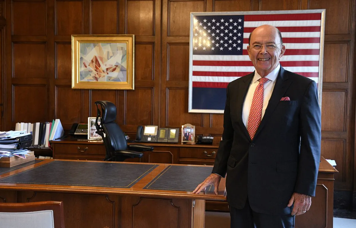 U.S. Secretary of Commerce Wilbur Ross poses in his office during an interview with Reuters at the U.S. Department of Commerce building in Washington, U.S., on Oct. 5, 2018. (Mary F. Calvert/Reuters)