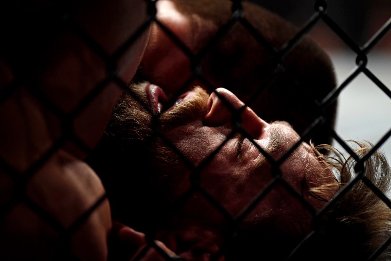 Conor McGregor reacts
