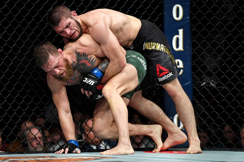 McGregor and Nurmagomedov at UFC 229