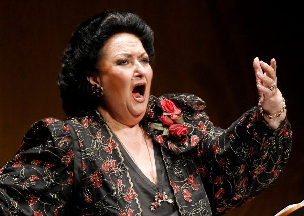 Spanish soprano Montserrat Caballe performs